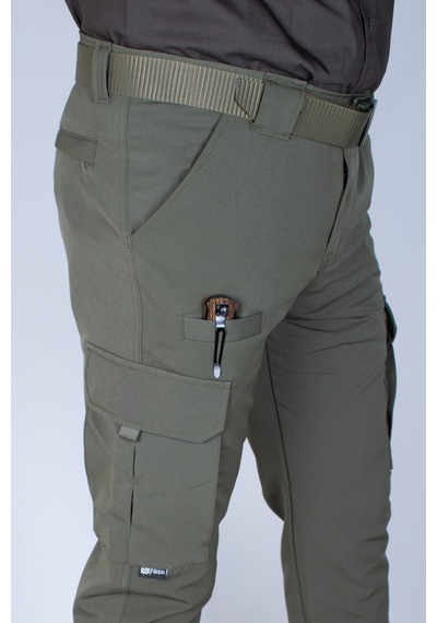 Nikbin 2 Adet Taktik Outdoor Pantolon Likralı Yazlık Siyah-hakiyeşil Çok Renkli