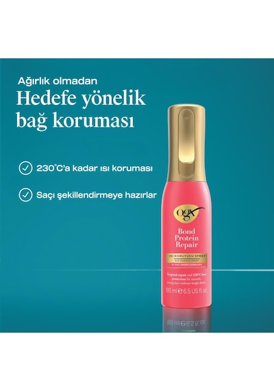 Ogx Bond Protein Repair Isı Koruyucu Sprey 193 Ml