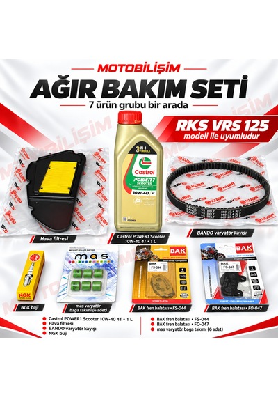 Rks Vrs 125 Ağır Bakım Seti