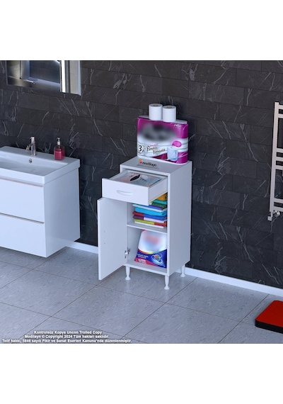 Eliusta Fre 50 Cm Çok Amaçlı Dolap 1 Raflı Tek Çekmeceli Banyo Mutfak Dolabı 50x88x32,5 Cm Organizer Dolap Beyaz Eliusta Fre 50 Cm Çok Amaçlı Dolap 1 Raflı Tek Çekmeceli Banyo Mutfak Dolabı 50x88x32,5 Cm Organizer Dolap Beyaz