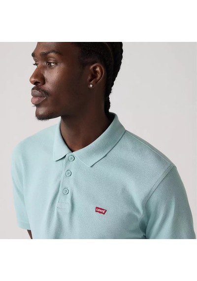 Levi's Erkek 100% Pamuk Standard Fit Polo Yaka Su Yeşili T-shirt - 35883-0283 Yeşil