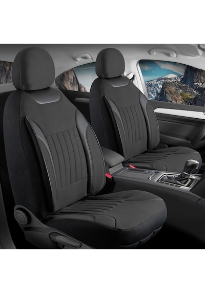 Mitsubishi Lancer Tay Tüyü Oto Koltuk Kılıfı Fermuarlı Ön Arka Set Siyah Edition SİYAH