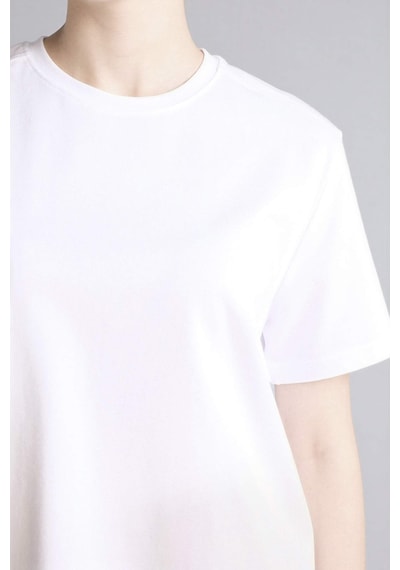 Defacto Regular Fıt Basıc Premium Beyaz Kadın T-shirt A9428ax/wt34 Beyaz
