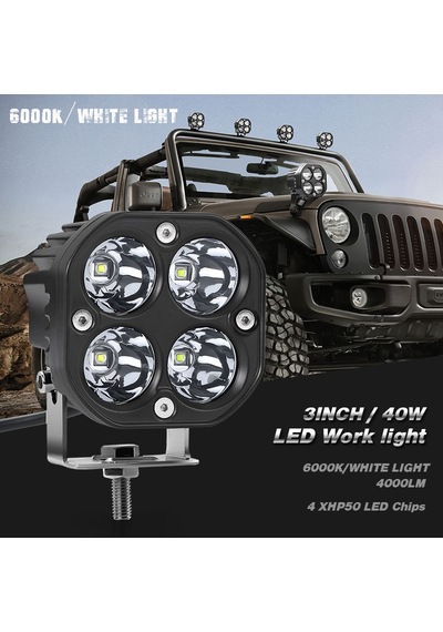 Off-road sis lambası 4 led 12-32V 40W -set Beyaz / LASS284-2 Off-road sis lambası 4 led 12-32V 40W -set Beyaz / LASS284-2