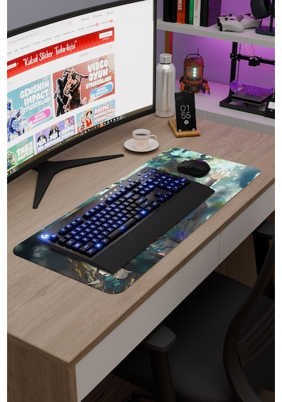 Kirara Genshin Impact Anime Oyuncu V1 - 70x30 Xl Gaming Mouse Pad Fare Altlığı