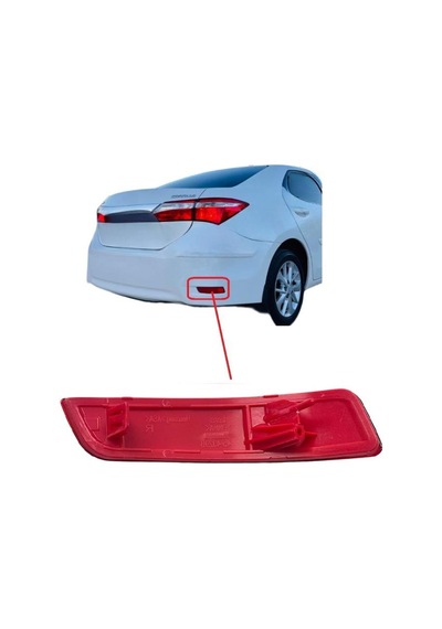Toyota Corolla Tampon Reflektörü Arka Sağ 2013-2018