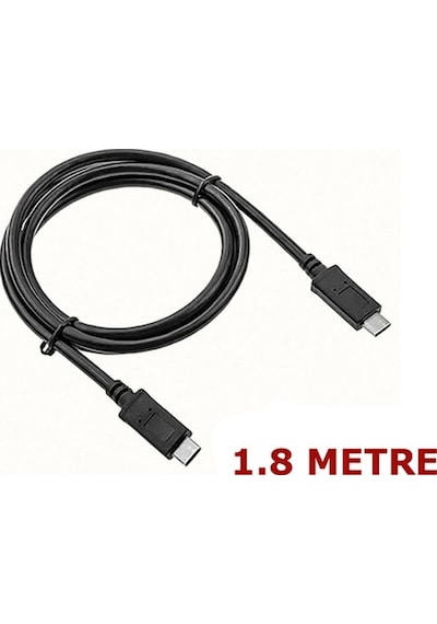 Type-C To Type-C Data Ve Hızlı Şarj Kablosu 1.8 Metre