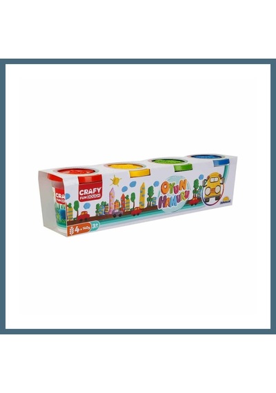 Bezos Crafy 4'lü Oyun Hamuru 520 Gr. Agc Çok Renkli