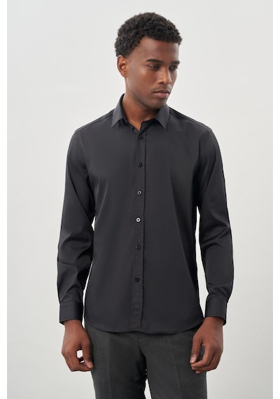 İmza Koyu Antrasit Uzun Kol Düz Bez Ayağı Sert Yaka Cepsiz Esnek Classic Slim Fit Gömlek 1004245223 070 Koyu Antrasit İmza Koyu Antrasit Uzun Kol Düz Bez Ayağı Sert Yaka Cepsiz Esnek Classic Slim Fit Gömlek 1004245223 070 Koyu Antrasit