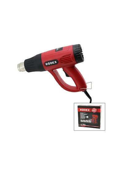 Rodex Rdx-303a Sıcak Hava Makinesi Ve Tabancası 2000w 300-600 C 280/480lpm 4 Adet Başlık Aparat