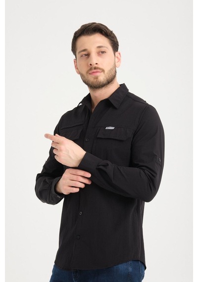 Tad Gear Taktikal Cepli Likralı Gömlek Siyah