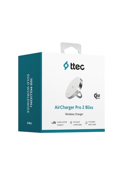 Ttec Aircharger Pro 2 Bliss Qi2.2/magsafe Özellikli 25w iPhone Uyumlu/android Stantlı Kablosuz Hızlı Şarj A Beyaz