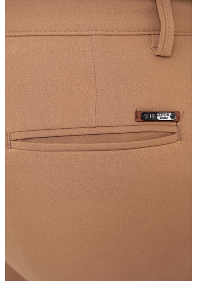Efor P 1088 Slim Fit Yan Cep Esnek Pamuklu Casual Camel Pantolon Camel