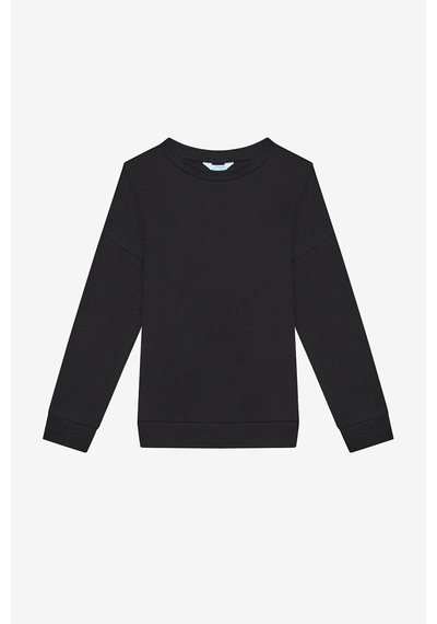 Penti Unisex Basic Siyah Sweatshirt Siyah Siyah