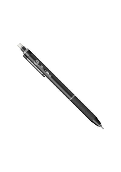 Scrikss Twist 0.7 Gri Şerit Siyah Gizli Uç Mekanik Kurşun Kalem