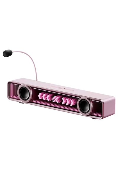 Mchose K20 Pro Pink Rgb 7.1 Surround Bluetooth Gaming Soundbar Mc-k20-7