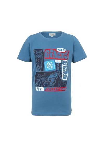 Brz Kıds Brz Kids Baskılı Erkek Çocuk T-shirt-mavi Mavi