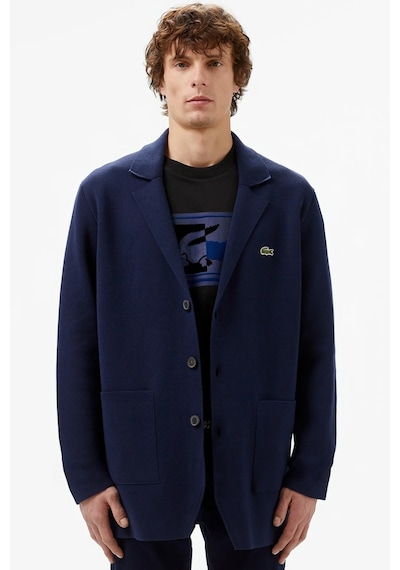 Lacoste Men's Classic Fit V Neck Cardigan Erkek Classic Fit V Yaka Triko Hırka Lacivert Lacivert