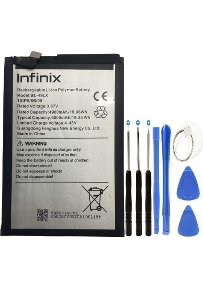 İnfinix Hd Pil Batarya + Tamir Set Bl-49lx 5000 Mah Senalstore
