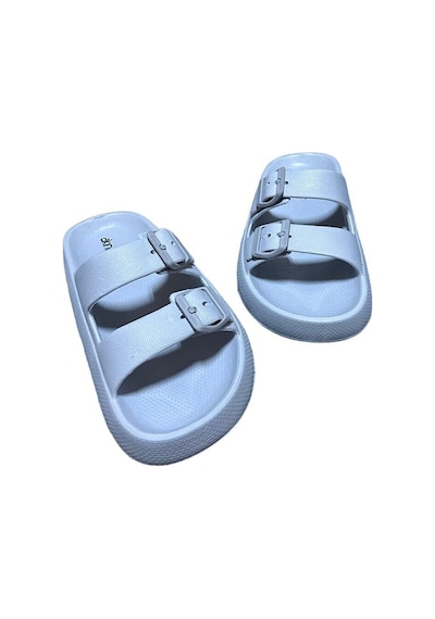 Eva Çift Tokalı Buz Gri Renk Kadın Ve Çocuk Ultra Soft Çok Yumuşak Ayarlanabilir Terlik Modeli Tokalı Buz Gri Eva Çift Tokalı Buz Gri Renk Kadın Ve Çocuk Ultra Soft Çok Yumuşak Ayarlanabilir Terlik Modeli Tokalı Buz Gri