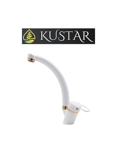 Kustar Sema Gold Beyaz Mutfak Evye Bataryası