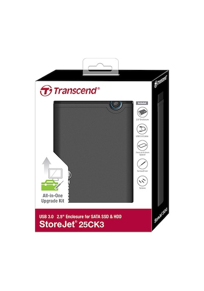 Transcend Ts0Gsj25Ck3 Storejet 25Ck3 Usb 3.0 2.5 İnch Disk Kutusu