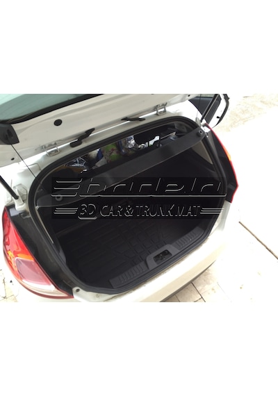 Ford Fiesta 2011-2012 3D Kauçuk Bagaj Havuzu Kokusuz Tam Uyum