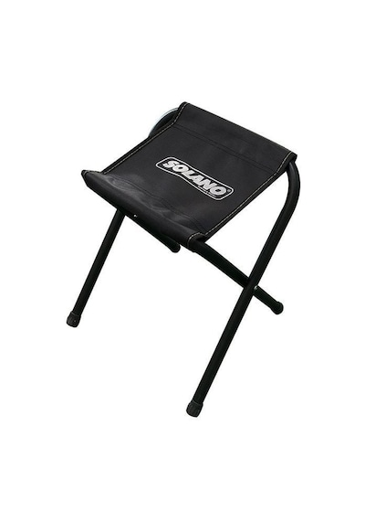 Solano Katlanır Metal Tabure Siyah