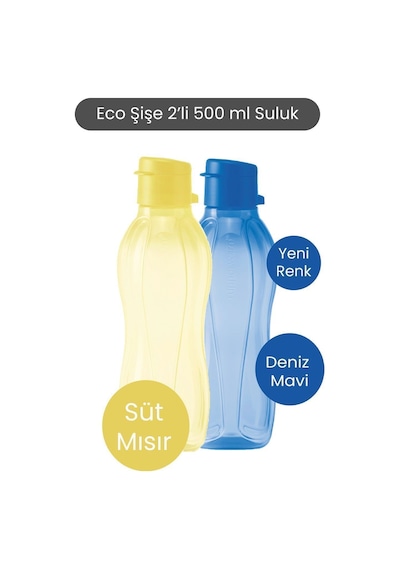 Eco Şişe 2li 500 Ml Suluk Süt Mısır Ve Gece Mavi