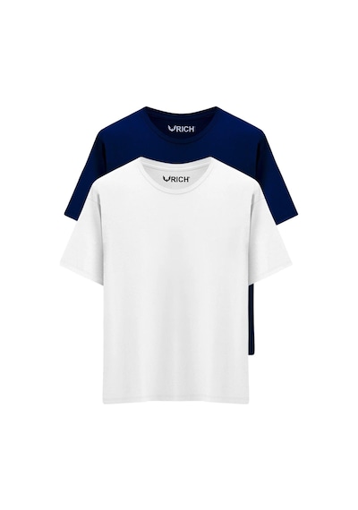 Rich Erkek 2 Li Paket %100 Pamuk Oversize Tişört Basic Bisiklet Yaka Kısa Kollu T-shirt Lacivert Rich Erkek 2 Li Paket %100 Pamuk Oversize Tişört Basic Bisiklet Yaka Kısa Kollu T-shirt Lacivert