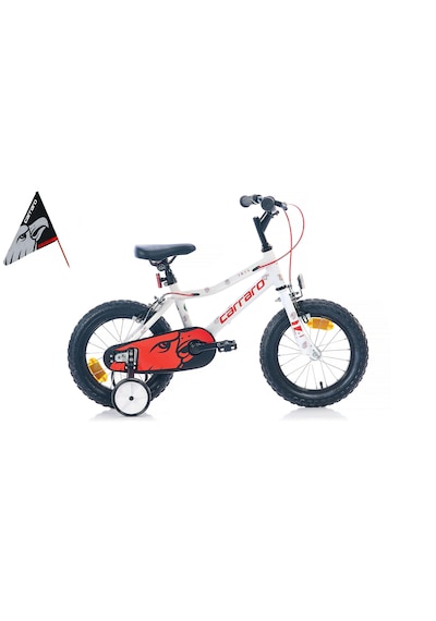 Carraro Red Eagle 14 1-v Vb Çocuk Bisikleti - Beyaz-kırmızı-gümüş Çok Renkli