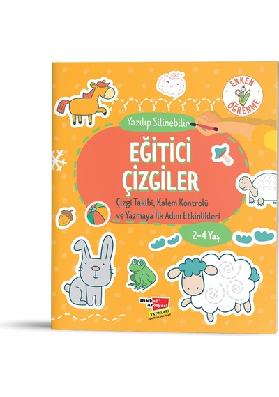 2-4 Yaş Eğitici Çizgiler (Yaz-Sil) 522393804