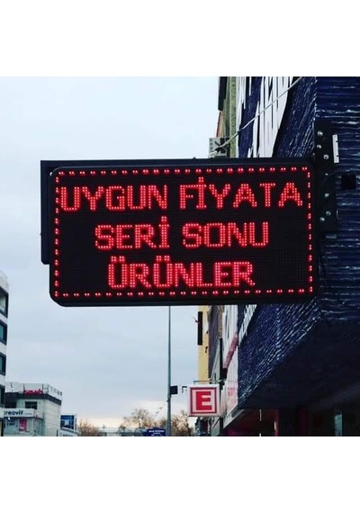 32x64cm Led Tabela Çift Taraflı Kayan Yazı-kırmızı 32x64cm Led Tabela Çift Taraflı Kayan Yazı-kırmızı