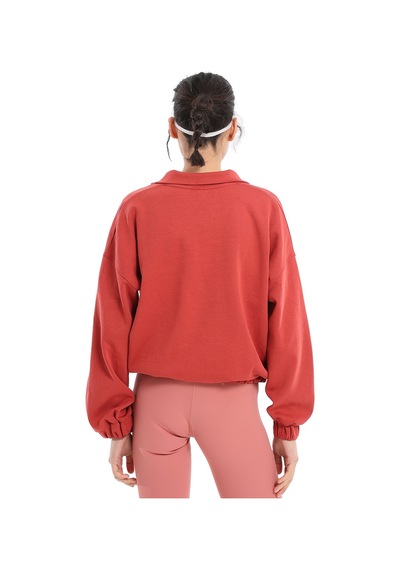Sportive Burgos Kadın Turuncu Günlük Stil Sweatshirt 24kk012-krmt Kahverengi