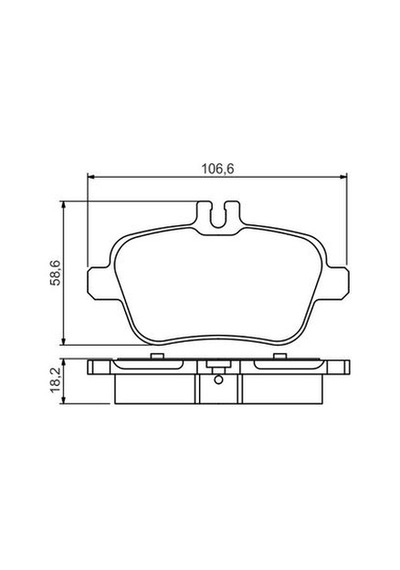 Mercedes C Serisi 205 C200d 1.6 2015-2021 Bosch Arka Balata Netpar24848