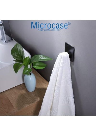 Yapışkanlı Paslanmaz Çelik Banyo Mutfak Eşya Havlu Vb Metal Askılık - Al5180 2 Adet Siyah Çok Renkli