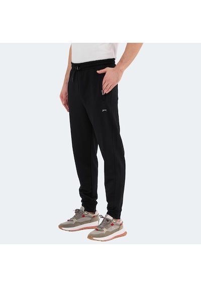Slazenger NAVDEEP Erkek Cepli Dar Paça Siyah Eşofman Altı