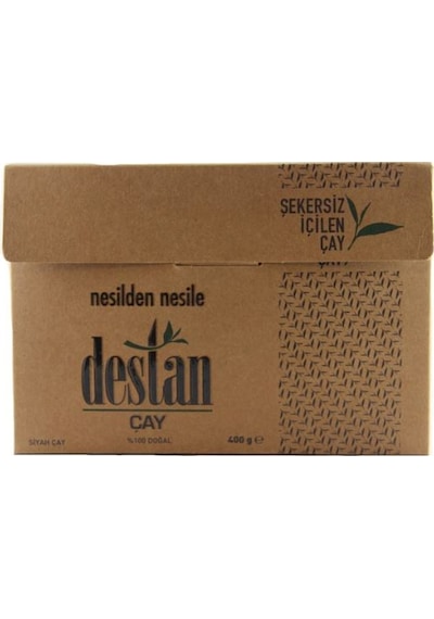 Destan Şekersiz İçilen Siyah Dökme Çay 400 G