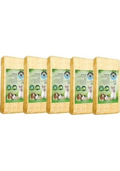 Doğal Elma Aromalı Kemirgen Talaşı, 15 Lt, 5'li Paket