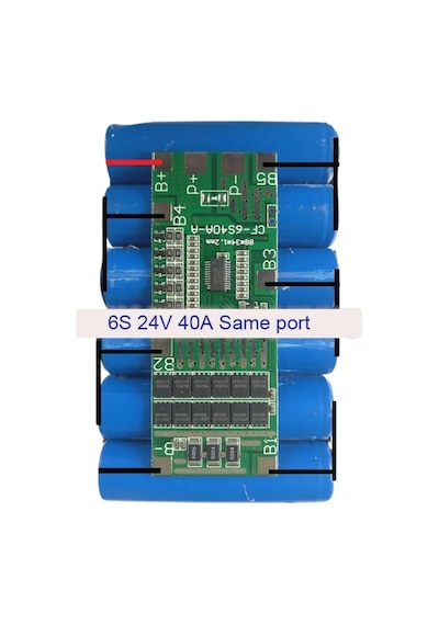 6s 40a Bms 24v 18650 Lityum Pil Şarj Koruma Devresi Balanslı