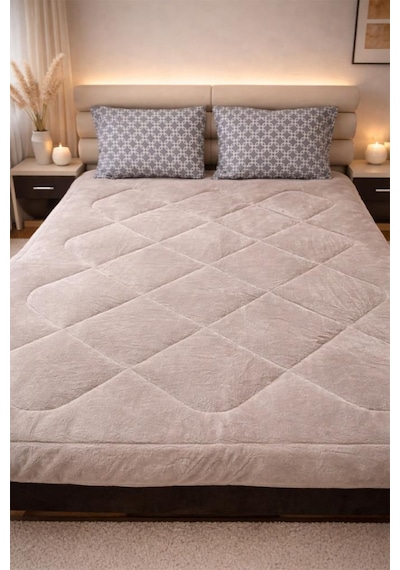 Geometrik Wellsoft 195x215 Cm Çift Kişilik Yorgan Takımı Çok Renkli