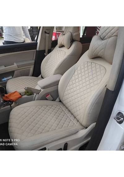 Skoda Superb Araca Özel Deri Oto Koltuk Kılıfı (476098996)