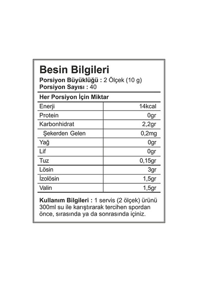 Multipower Bcaa 2:1:1 Powder 400 Gram - Kiraz Aroma + Hediyeli