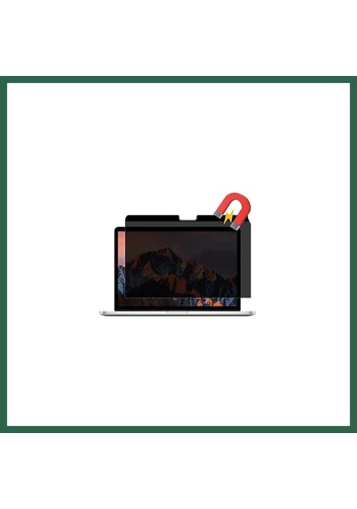 Bezos Apple Macbook Uyumlu Air 13.3 Apple Macbook Uyumlu Manyetik Hayalet Ekran Koruyucu - Siyah Bzs01