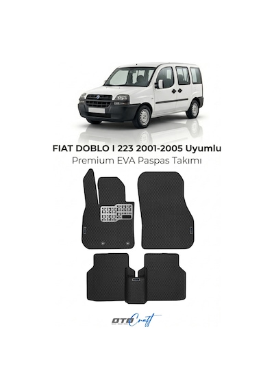 Fiat Doblo I 223 2001-2005 Araca Özel 3d Havuzlu Eva Paspas Tam Set 5 Parça