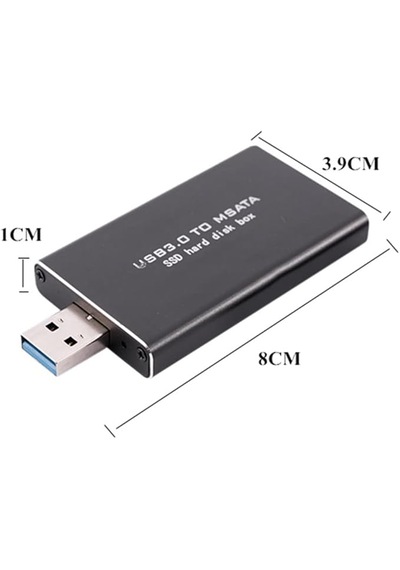 Msata Usb Usb 3.0 Msata Ssd Sabit Disk Adaptörü M2 Ssd Harici Hdd Kutusu