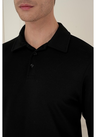 Efor Ts 893 Slim Fit Siyah Spor T-shirt Siyah