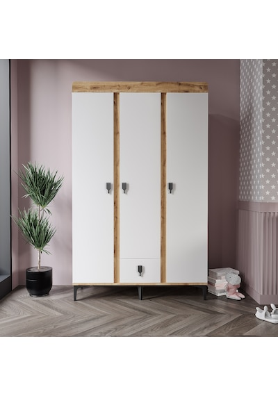 Rose Büyüyen Bebek Odası Takımı Safir Meşe Beyaz