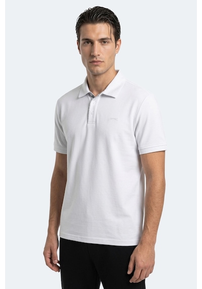 Slazenger Zodıacs Erkek Polo Yaka Beyaz Tişört
