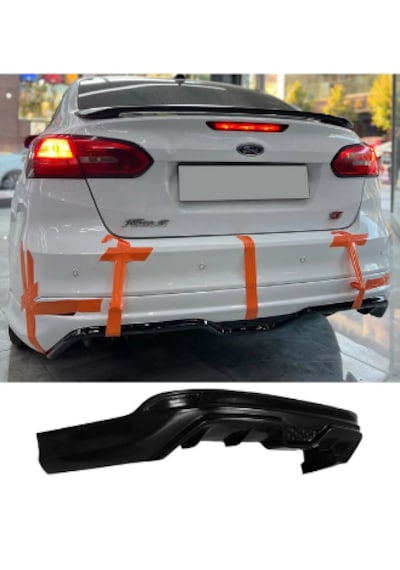 Ford Focus 3 Sedan Arka Ek Plastik Boyasız Tampon Eki